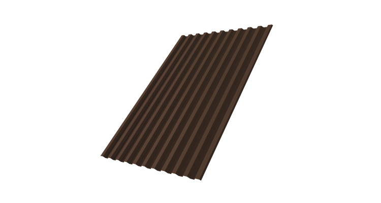 Профнастил С21R 0,45 Drap RAL 8017 шоколад