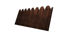 Профнастил С10B фигурный 0,45 Print Elite с пленкой Cherry Wood TwinColor