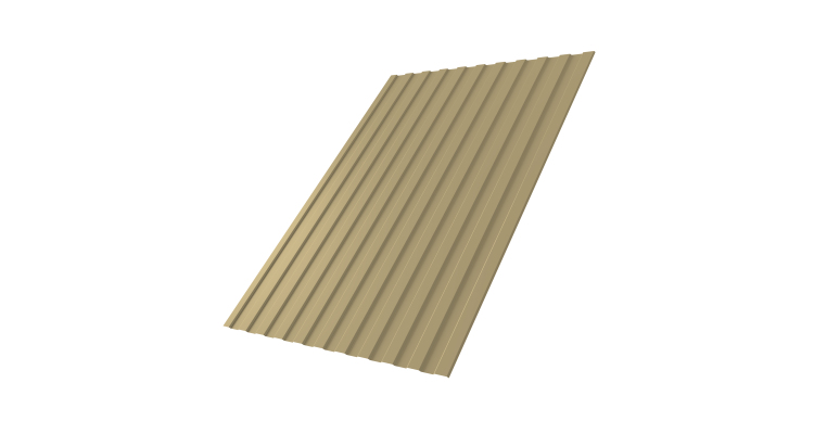 Профнастил С8А 0,45 PE RAL 1014 слоновая кость