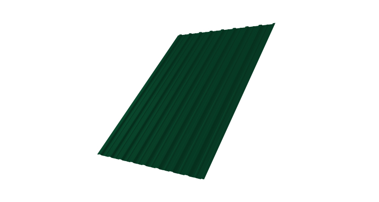 Профнастил С10A 0,45 PE-Double RAL 6005 зеленый мох