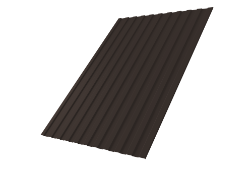 Профнастил С8A 0,5 Drap TX RR 32 темно-коричневый