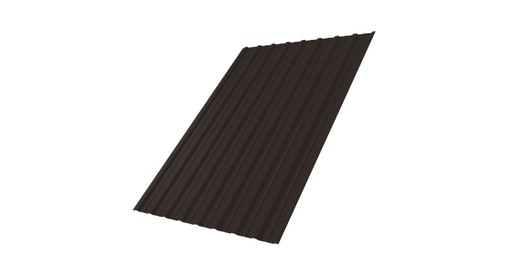 Профнастил С10A 0,4 PE-Double RR 32 темно-коричневый