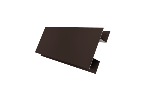 Планка H-образная Экобрус 0,5 Satin с пленкой RR 32 темно-коричневый (2м)