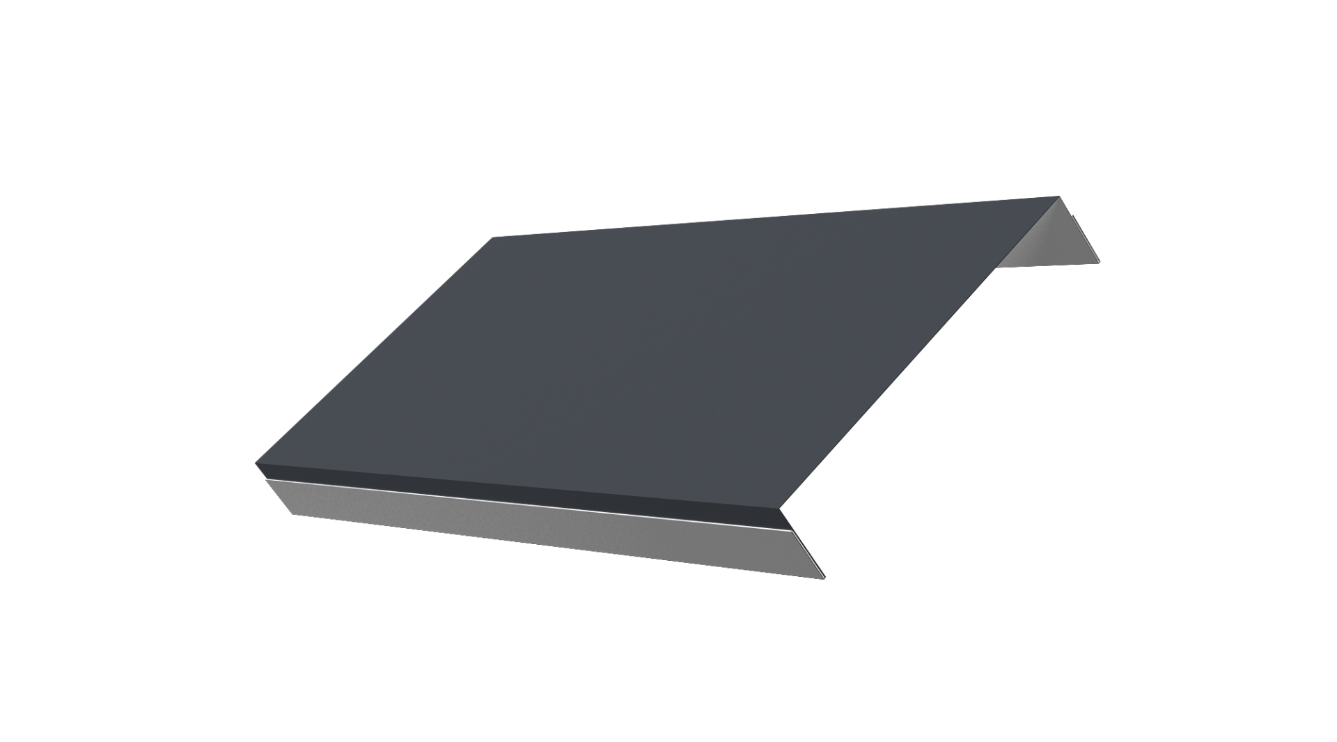 Ламель обратная 200 забора жалюзи Texas 0.5 Satin с пленкой RAL 7024 мокрый асфальт