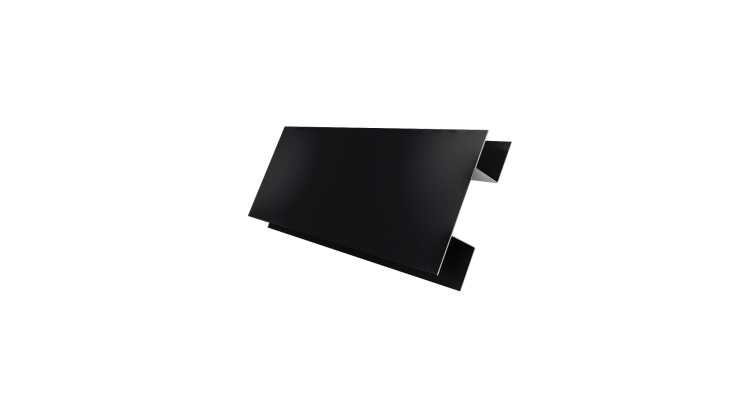 Планка H-образная стыковочная сложная 0,5 Satin Matt RAL 9005 черный (2м)