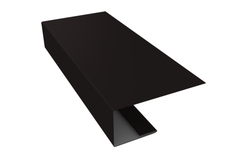 J-Профиль 18мм 0,45 Drap ST RAL 9005 черный (3м)
